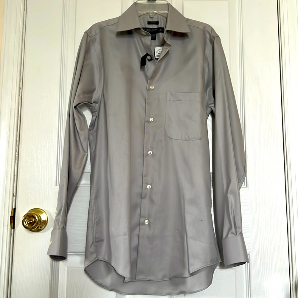 NWT Pronto Uomo Men’s Long Sleeve Button down dress shirt Size 32/33 14 1/2